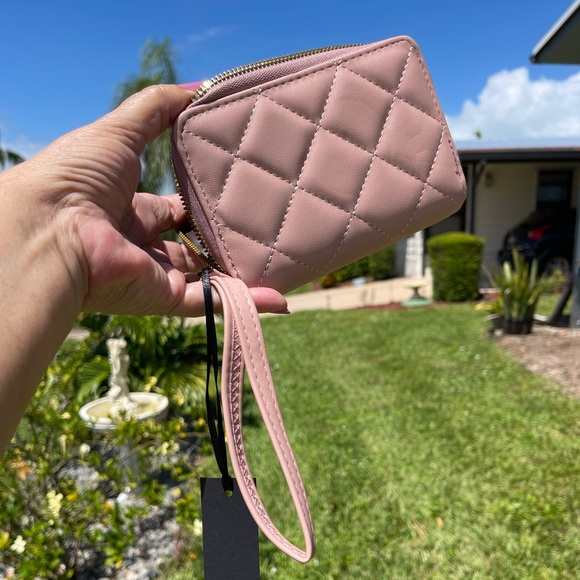SG SUGU Alice Small Compact Quilted Wallet In Mauve - Picture 4 of 11